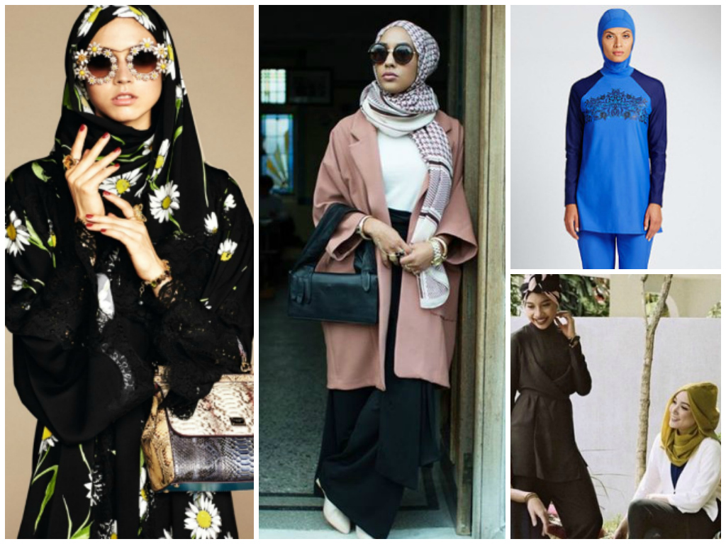 Exemples de tenues issues de la mode islamique